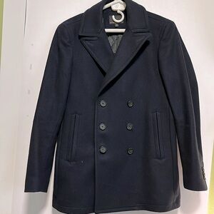 Mens wool pea coat from Banana Republic
